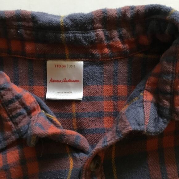 Hanna Andersson fireside flannel button up shirt - Picture 4 of 5